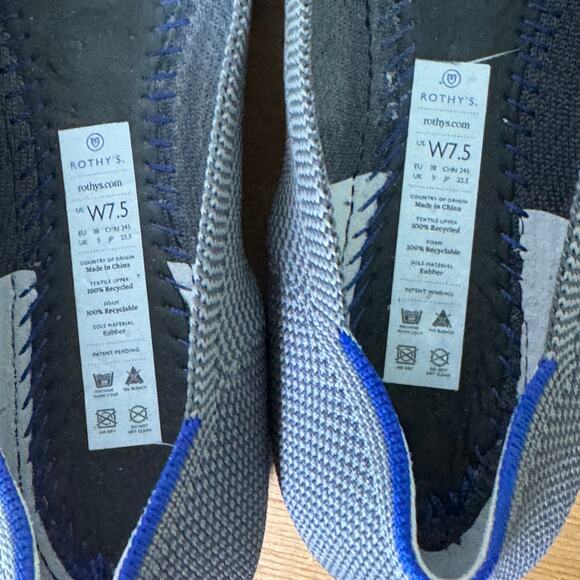 Rothy's The Flat Gray Size 7.5 - Picture 8 of 9